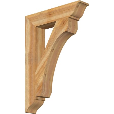 Ekena Millwork Legacy Traditional Rough Sawn Bracket, Western Red Cedar, 6"W x 30"D x 42"H BKT06X30X42LEC01RWR